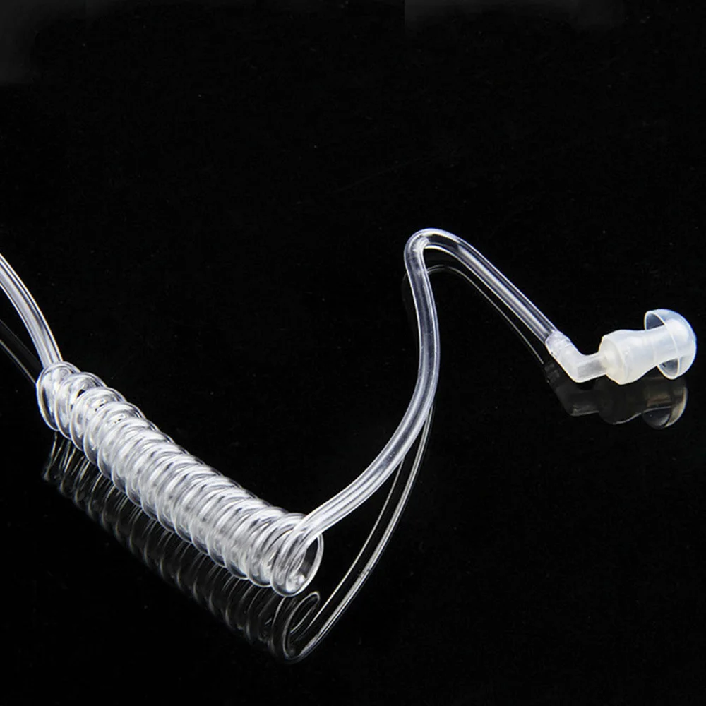 FBI Style Cool In-ear Headset Radiation protection Earphone monitor Earpiece Talkabout Mini Walkie Air duct earbuds