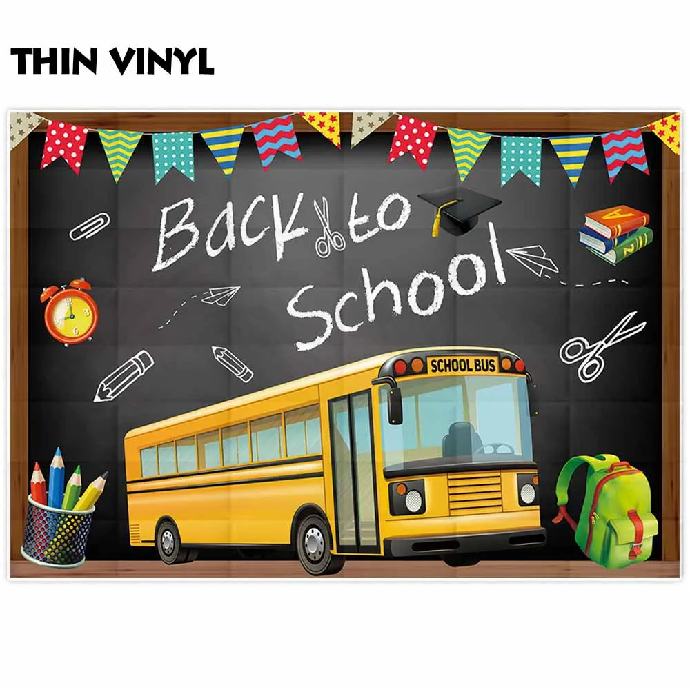 Allenjoy – arrière-plan pour photos, étudiant, campus, vie, retour à l'école, saison, bus, photomaton, accessoire photographique