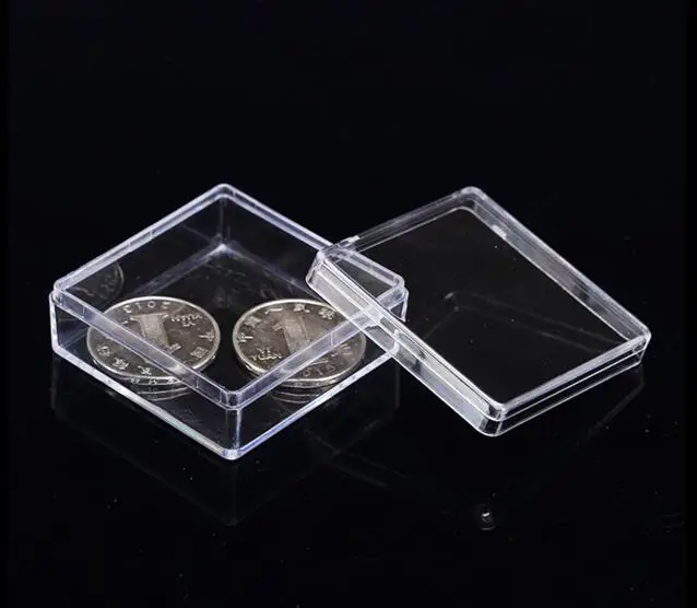 Multi Size Square Clear Plastic Jewelry Storage Boxes Beads Crafts Case Containers Free Shipping