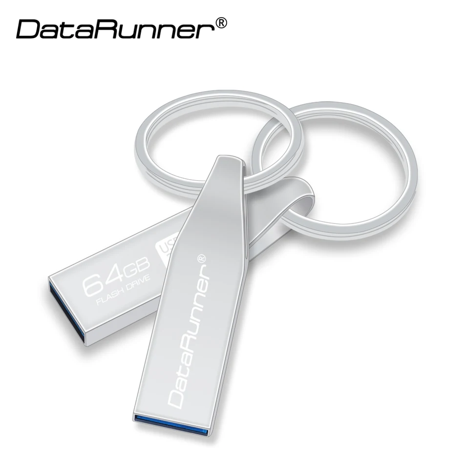 DataRunner المعادن محرك فلاش USB القلم محرك 8 جيجابايت 16 جيجابايت 32 جيجابايت 64 جيجابايت 128 جيجابايت المحمولة بندريف USB 3.0 ذاكرة عصا مع مفتاح سلسلة