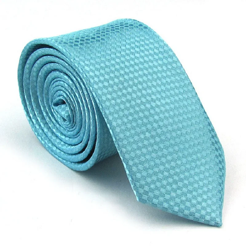 2019 Fashion Gravata Turquoise blue Slim Tie Cravat Mariage Ties for Men 19 colors