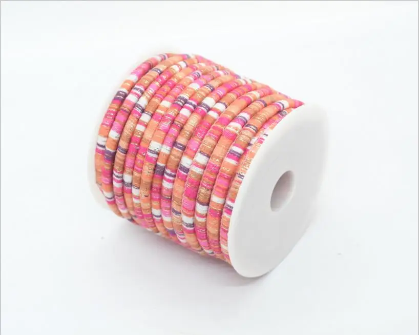 2meters  6mm Bohemia Fabric Cotton Cord Rope String with Glitter Golden Wire For Necklaces Bracelets DIY Jewelry Making Z938