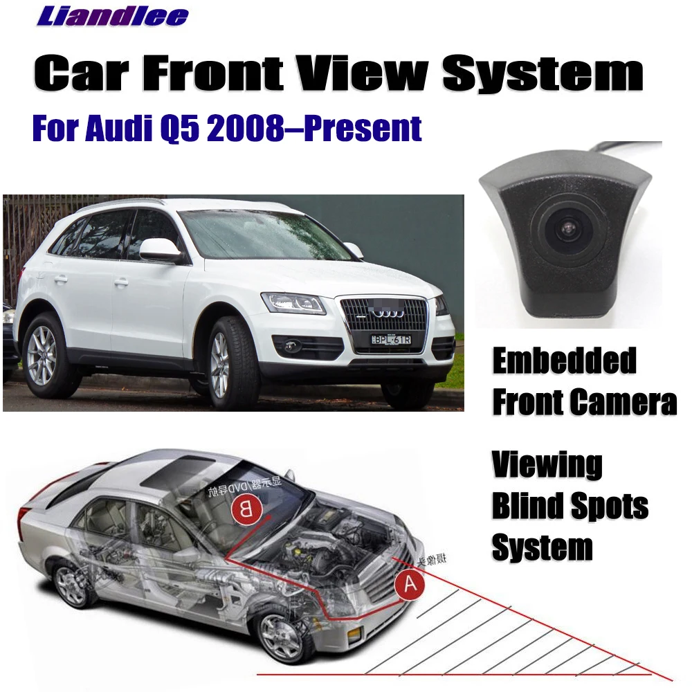 

Car Front View Camera For Audi Q5 2008-Present 2010 2015 2017 2018 Not Rear View Backup Parking CAM HD CCD Night Vision