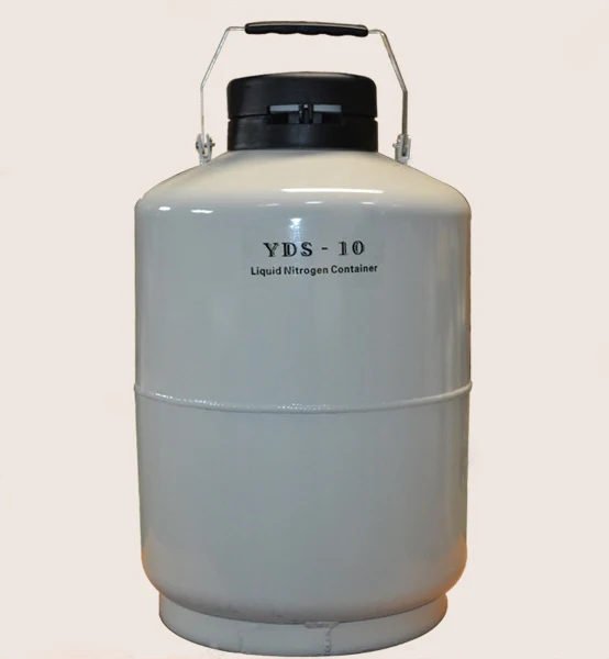 10L Liquid Nitrogen Container Molecular Cream Cans Biological Containers for Cryogenic Dewar Storage Tank with Strap