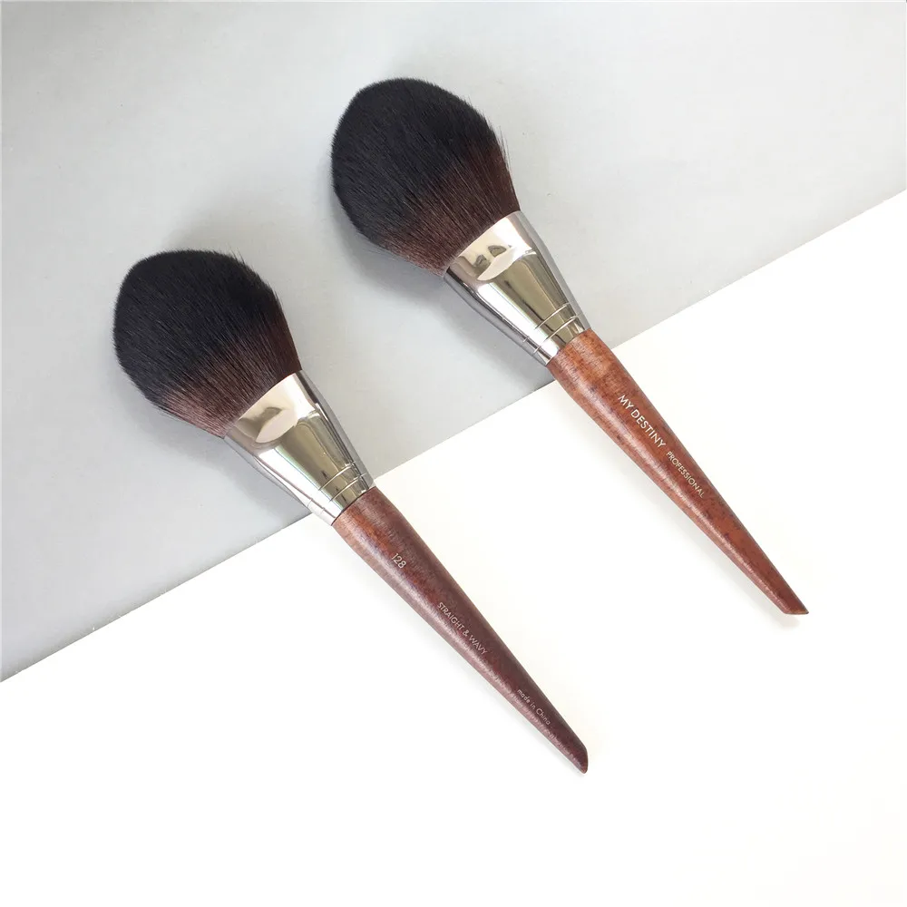 My Destiny Precision Powder Brush 128 -Very Soft Hair Pefect for Loose and compact powders Blush- Beauty Makeup Blending Tools