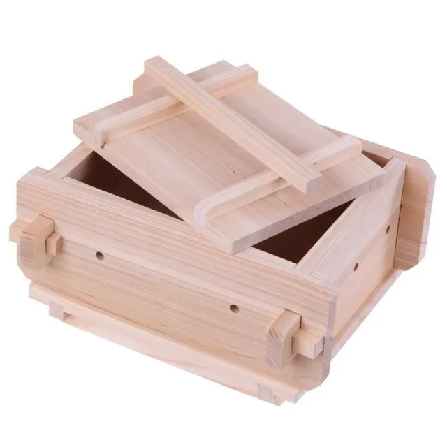 

Free shipping family kitchen DIY tool homemade tofu mold of New Zealand pine box frame Detachable H-0.7