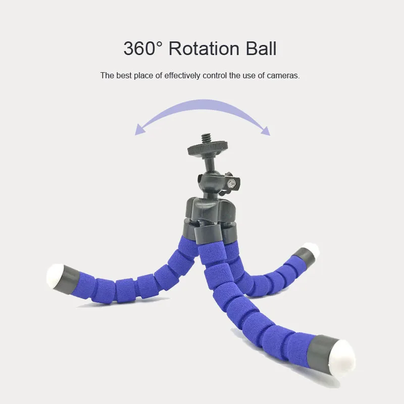 حامل ثلاثي القوائم صغير مرن لبطل Gopro ، ملحقات حامل ثلاثي القوائم ، 4K ، Eken ، H9R ، SJ4000 ، DBPOWER ، AKASO ، 12 ، 11 ، 10 ، 9 ، 8 ، 7 ، 6 ، 5 ، 4 جلسات ، 3