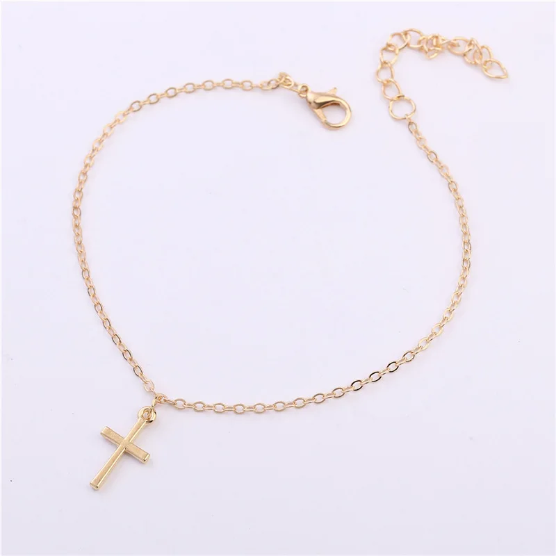 Punk 2020 New Fashion Anklets Summer Personality Wild Popular Simple Crosses Anklets Lady Legs Anklets Wholesale