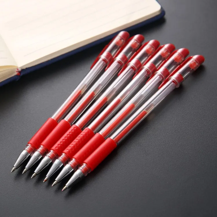 Jonvon Satone 60/200pcs Wholesale Neutral Pen Office Signature Pen Gel Warhead Red, Blue, Black Stationery Writing Tools Canetas