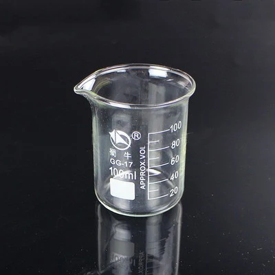 5 ml-3000 ml GG-17 Borosilikatglasbecher Hochtemperaturbeständiger Becher Laborausrüstung Glaswaren Schulbedarf