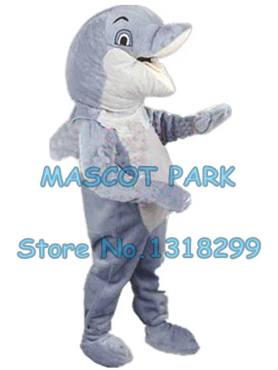 

grey dolphin mascot costume custom cartoon character cosply adult size carnival costume 3148