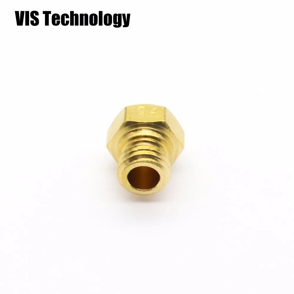 3D printer nozzle Makerbot 2 M7 Copper Nozzle head M7 Brass Nozzle 0.2/0.3/0.4/0.5/0.6/0.8/1.0mm for 1.75mm filament