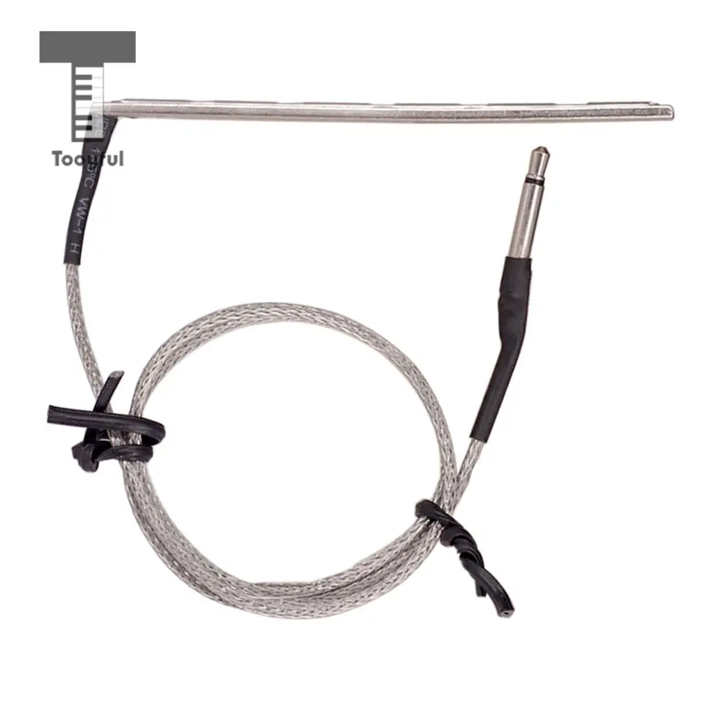 Tooyful 1pc Bendable Piezo Cable Pickup for Acoustic Guitar EQ Preamp