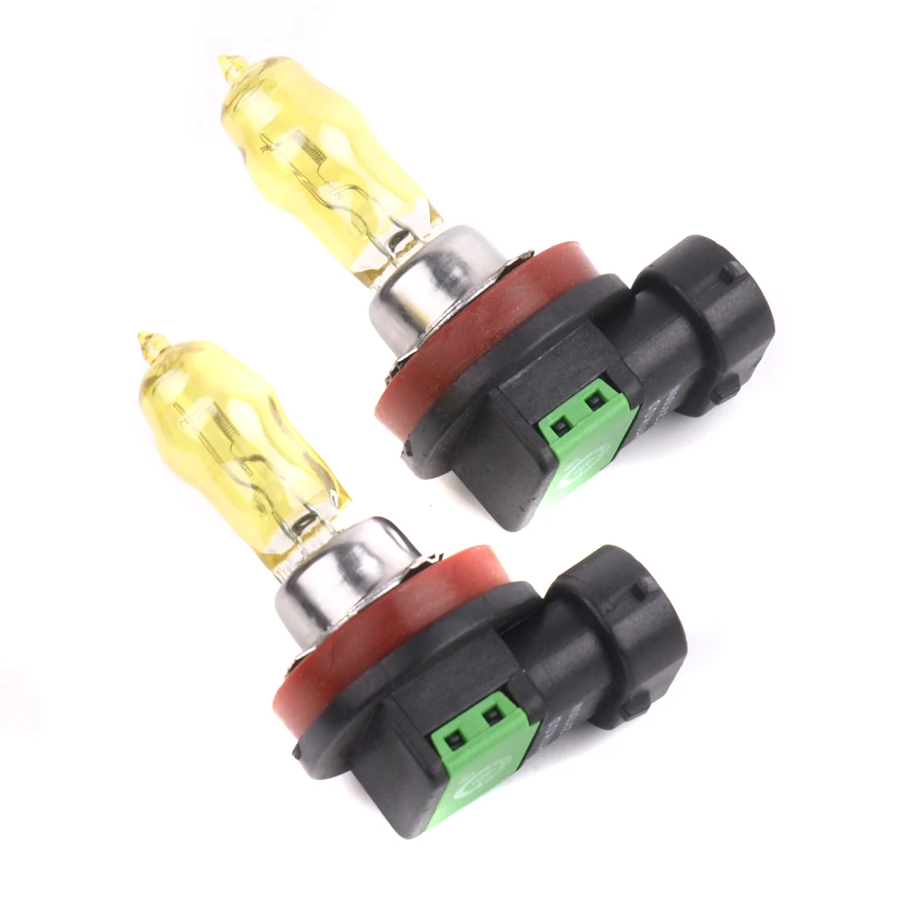 2Pcs 12V 2800K 100W H11 HOD Xenon Golden Yellow Car Bulbs Auto Lamps Headlight Fog Light Bulbs DRL Car Styling Light source