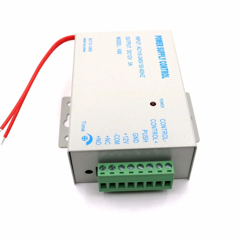 Imagem -02 - Fonte de Alimentação de Controle de Acesso para Porta 3a dc 12v ac 110240v