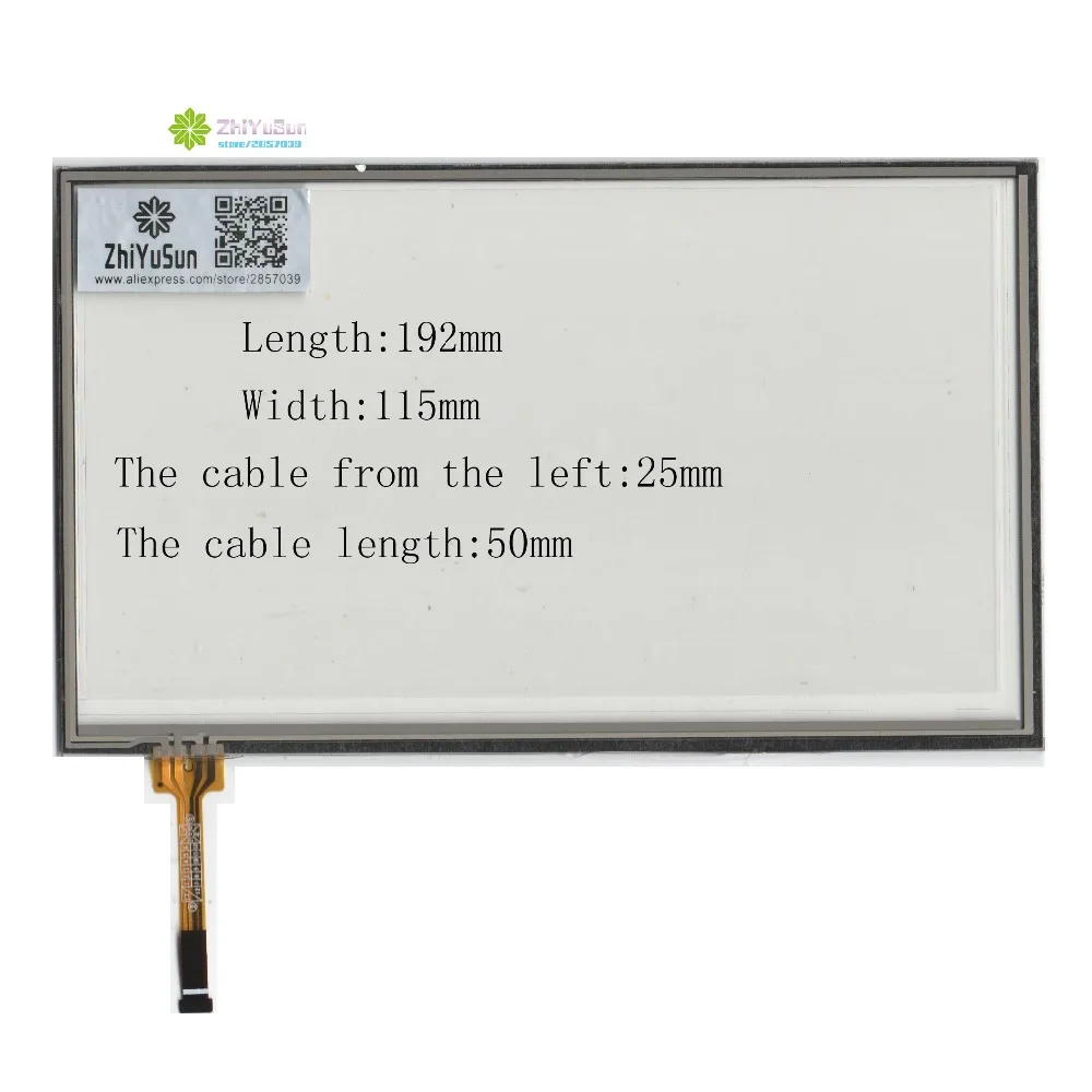 

ZhiYuSun NEW KDT-6929 192mm*115mm 8inch 4 line For CarDVD touch screen panel 192*115 this is compatible