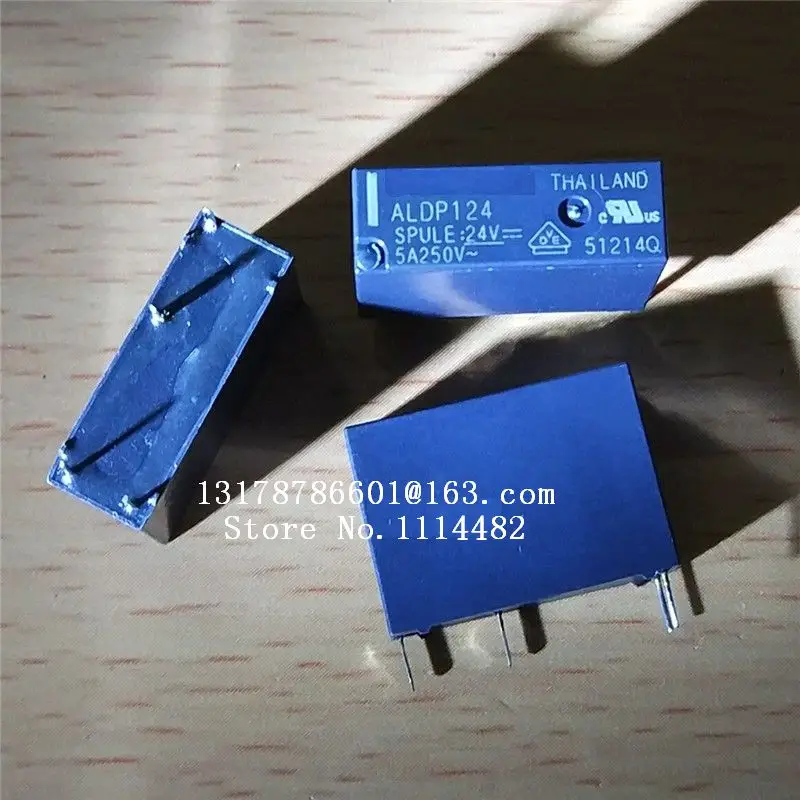 

Реле ALDP124, 24 В, 5 А, 100% в, 250, 10 шт./лот, G5NB-1A-E