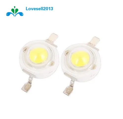 10PCS 1W LED High power Lamp beads Pure White 300mA 3.2-3.4V 100-120LM 30mil Taiwan Genesis Chip