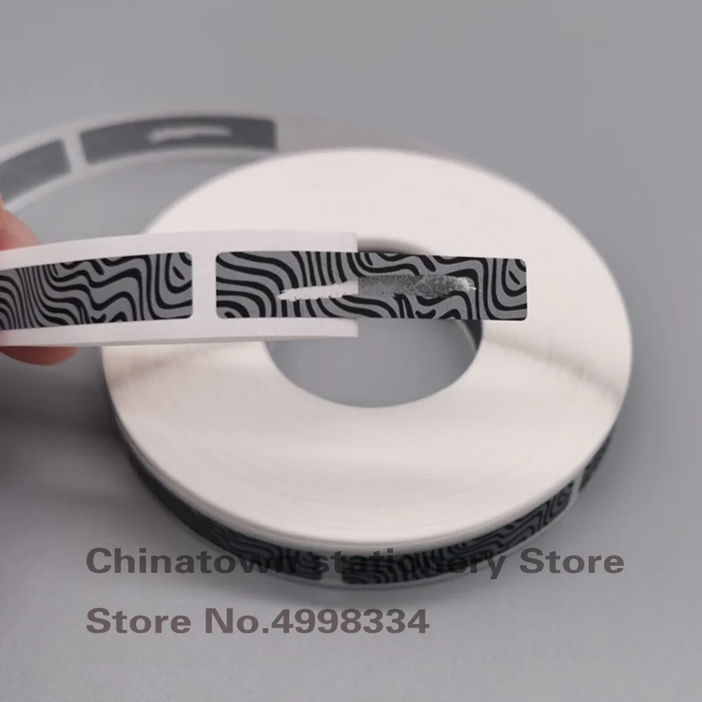 1000pcs 8x40mm manual SCRATCH OFF STICKER LABEL  Zebra pattern tape in rolls Code Covering Film