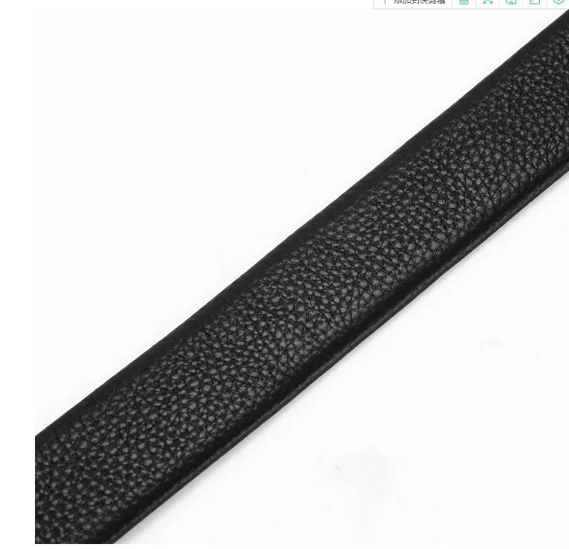 men\'s no Buckle 3.5cm Wide Genuine Leather Automatic Belt Body Strap Without Buckle Belts Men Good Quality Male Belts