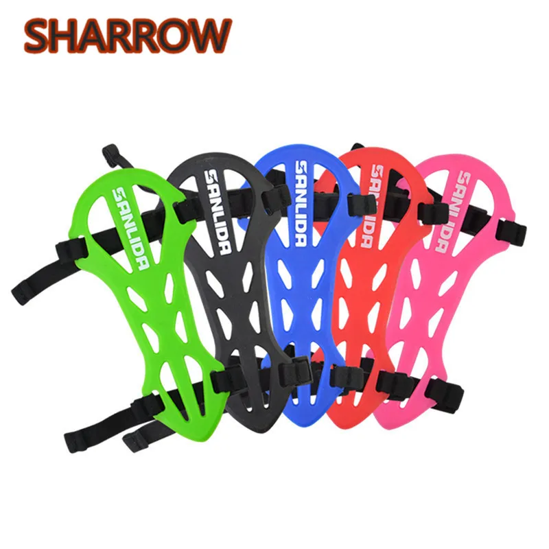 1Pc Soft Rubber Arm Guard Archery Forearm Safety Protective Gears Flexible Arm Guards For Bow Training Shooting Accessories