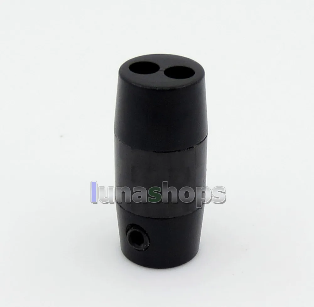 LN 005849   Cabo de fone de ouvido de carbono de metal completo Adaptador divisor de áudio Y para cabo personalizado DIY Diâmetro: 3,2 mm / 5,2 mm