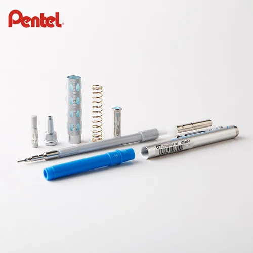 Imagen 2 del producto Pentel Graph Gear 1000-lápiz de dibujo mecánico con goma de borrar, cuerpo de Metal, 1 unidad, lápiz automático japonés de 0,5mm, 0,3mm, 0,7mm, 0,9mm