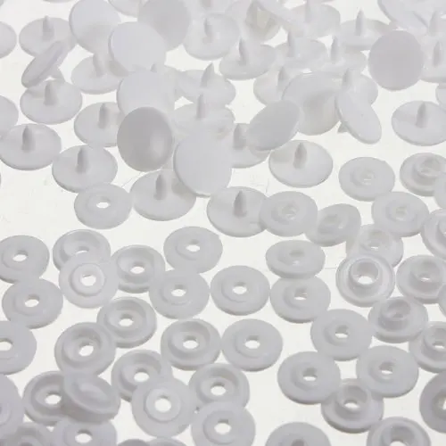 50 pcs T3 KAM SNAPS press studs Scrapbook Sewing buttons white