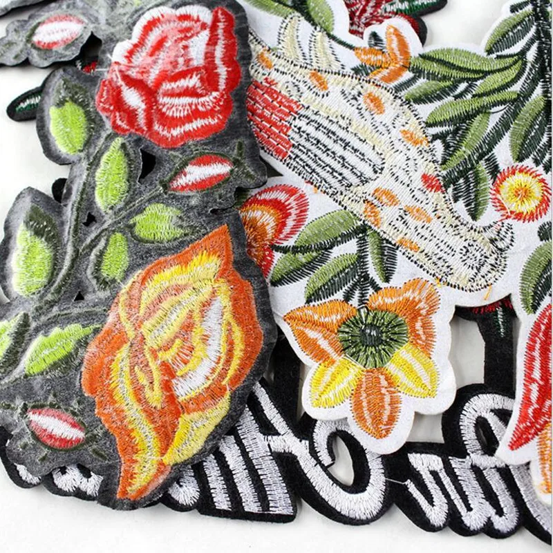 Ricamato patch sew on motif applique vestiti di patch del fumetto appliques indumento diy accessorio