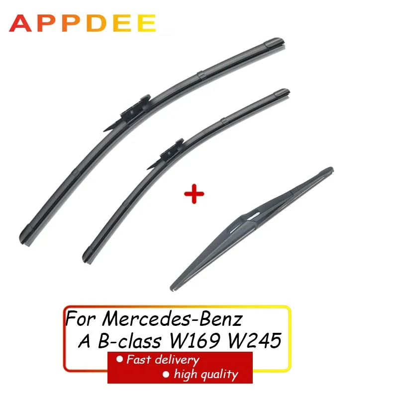 APPDEE Wiper Front Rear Wiper Blades Set For Mercedes-Benz A-class B-class W169 W245 Windshield Windscreen 26