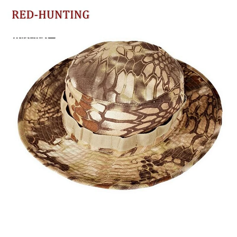 Boonie Hat Tactical Adjustable Boonie Hats for Men Women Hunting Fishing Outdoor Safari Sun Ocp boonie hat