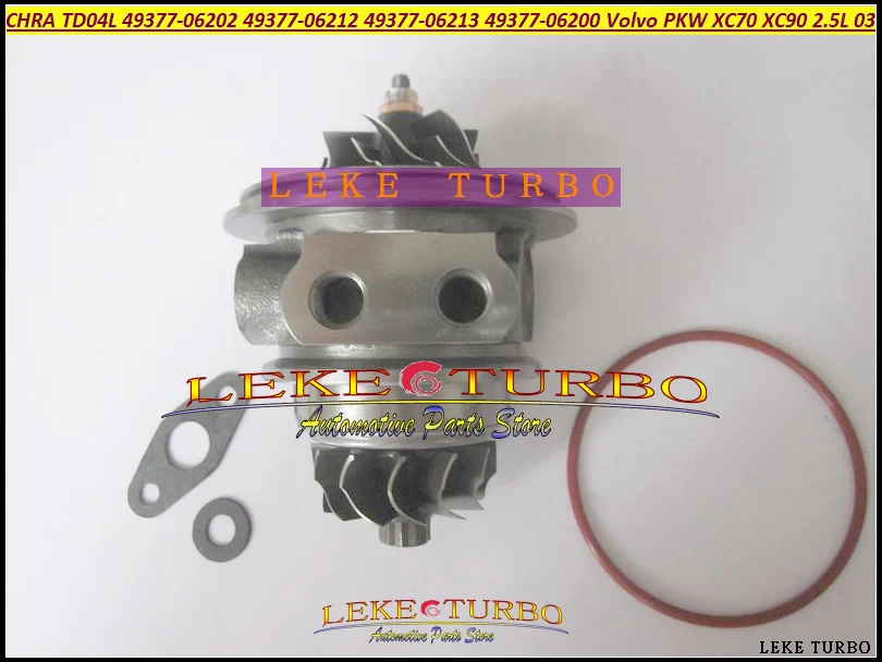 Free Ship Turbo Cartridge CHRA TD04L 49377-06213 49377-06202 49377-06200 8692518 For VOLVO XC70 XC90 S60 S80 V70 03 B5254T2 2.5L