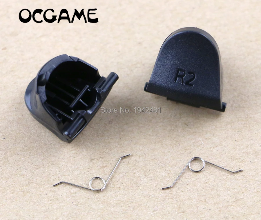 30sets Black L2 R2 L1 R1 Trigger Buttons+ Springs Replacement Parts For PS4 Controller
