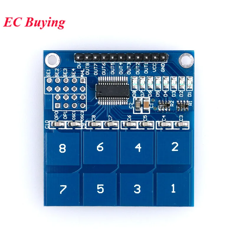 TTP224 TTP226 TTP229 Digital Switch Touch Module 4 8 16 Channel Way Capacitive Touch Switch Sensor Module For Arduino