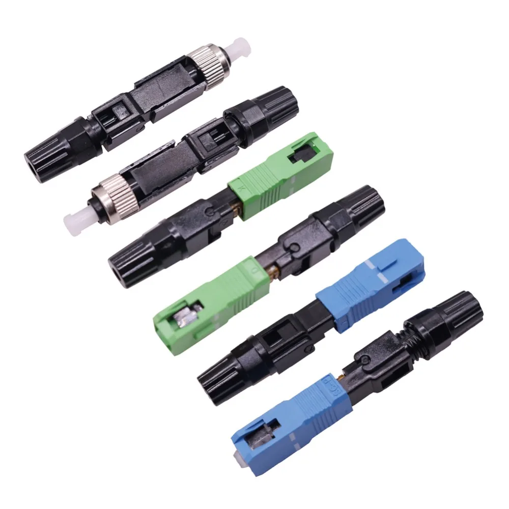 1 Pcs Network Cable Connector SC/APC Optic Fiber Fast Connector FTTH Embedded Quick Connector Special Insertion loss 0.3-0.5 db