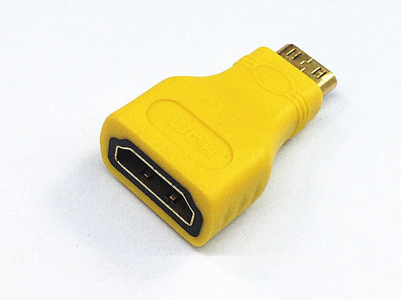 Mini HDMI-Kompatibel (Tipe C) Pria Ke HDMI (Tipe A) Konektor Adaptor Wanita