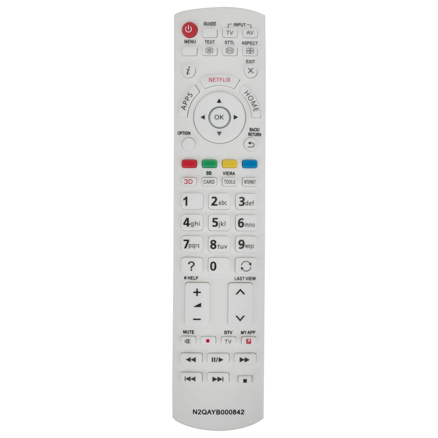 Mando a distancia N2QAYB000842 para televisores inteligentes Panasonic 3d, nuevo, TX-L42DT60E, TX-L42DT60Y, TX-L42DT65B