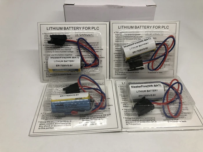 

MasterFire 10pcs/lot New Original MR-BAT ER17330V ER2/3A 17330 3.6V PLC Battery Servo ER17330V/3.6V Batteries For Mitsubishi