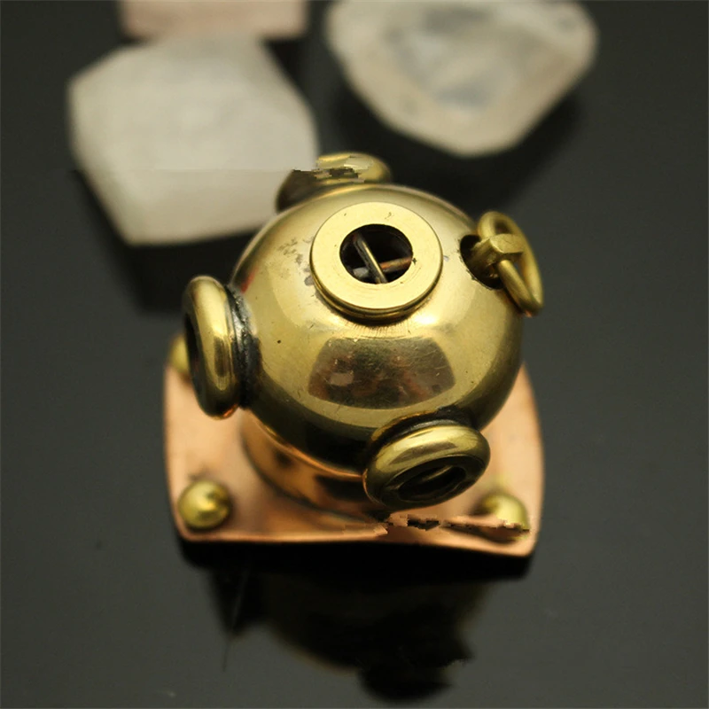 1PC Brass Submarine Diving Cap Paracord Knife Beads Lanyard Pendant Paracord Survival Bracelet Buckle DIY Decorative Accessories