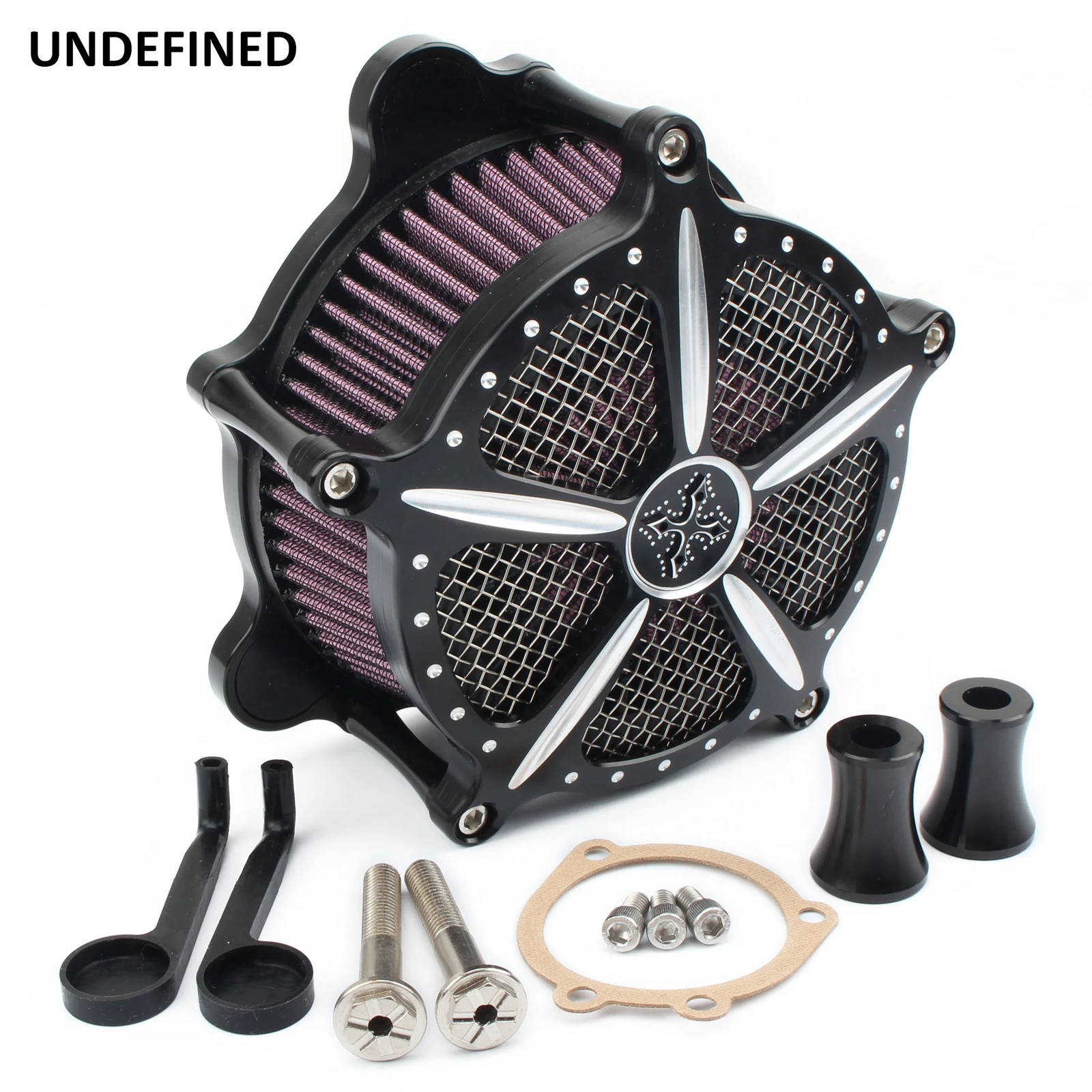 Air Filter Motorcycle Air Cleaner Intake Aluminum Kit For Harley Dyna FLD Fatboy 1993-2017 Softail Breakout Touring Road Glide