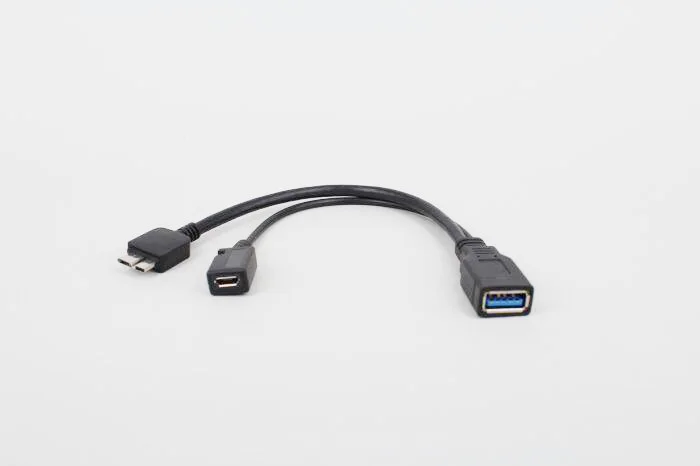 USB3.0 USB 3.0 Female to Micro USB 3.0 Micro USB 5Pin Splitter OTG Cable Adapter for Galaxy Note3 Computer Hard Drive HDD