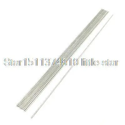 RC Airplane 300mm x 2mm Stainless Steel Round Rod 10 Pcs