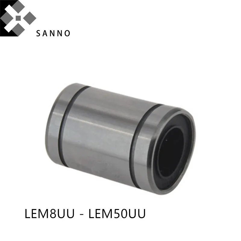 

European tandard linear bearing LEM8UU - LEM50UU cnc bush ball bearings for 3D printer machine