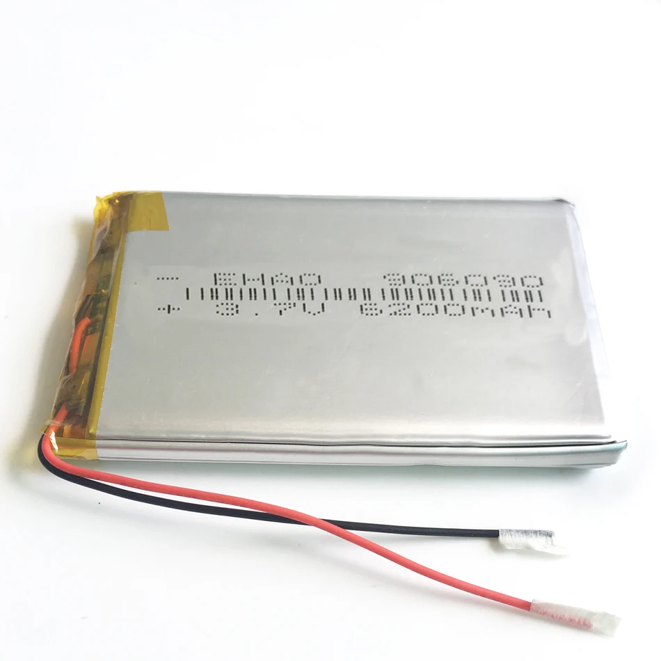 3.7V 6200mAh duża pojemność litowo-polimerowa LiPo akumulator do PAD E-Book GPS PSP Power bank DVD Tablet PC 906090