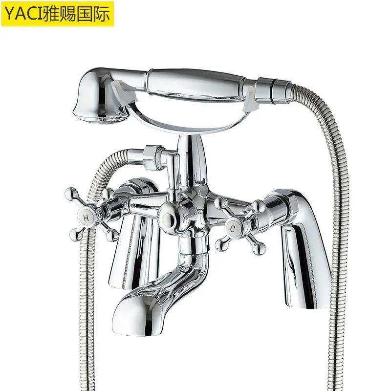 

Vidric New English bath triple shower faucet Handheld shower set