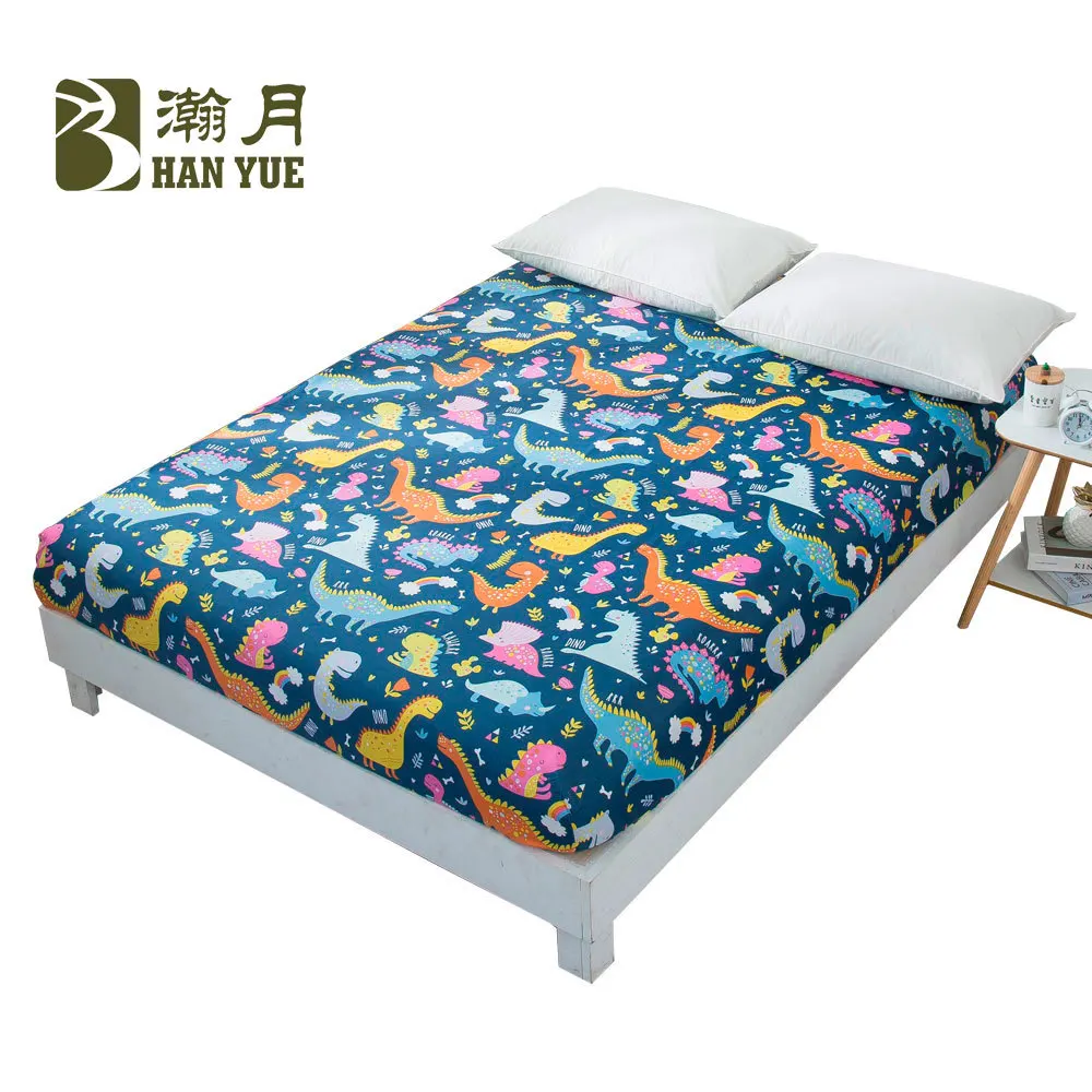 Children Kids Room Bed Cartoon Mattress Protector With Elastic Mattress Cover Pad Baby Fitted Sheet Protection Home Textile