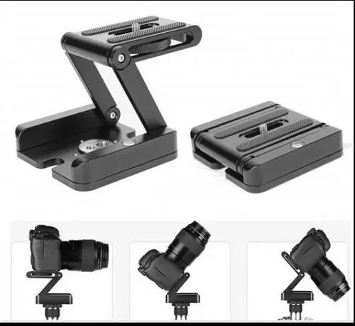 Folding Camera Z Desktop Stand Holder Tripod Flex Pan & Tilt Ball Head Compatible Slide Rail Camera Camcorder Tripod For DSRL