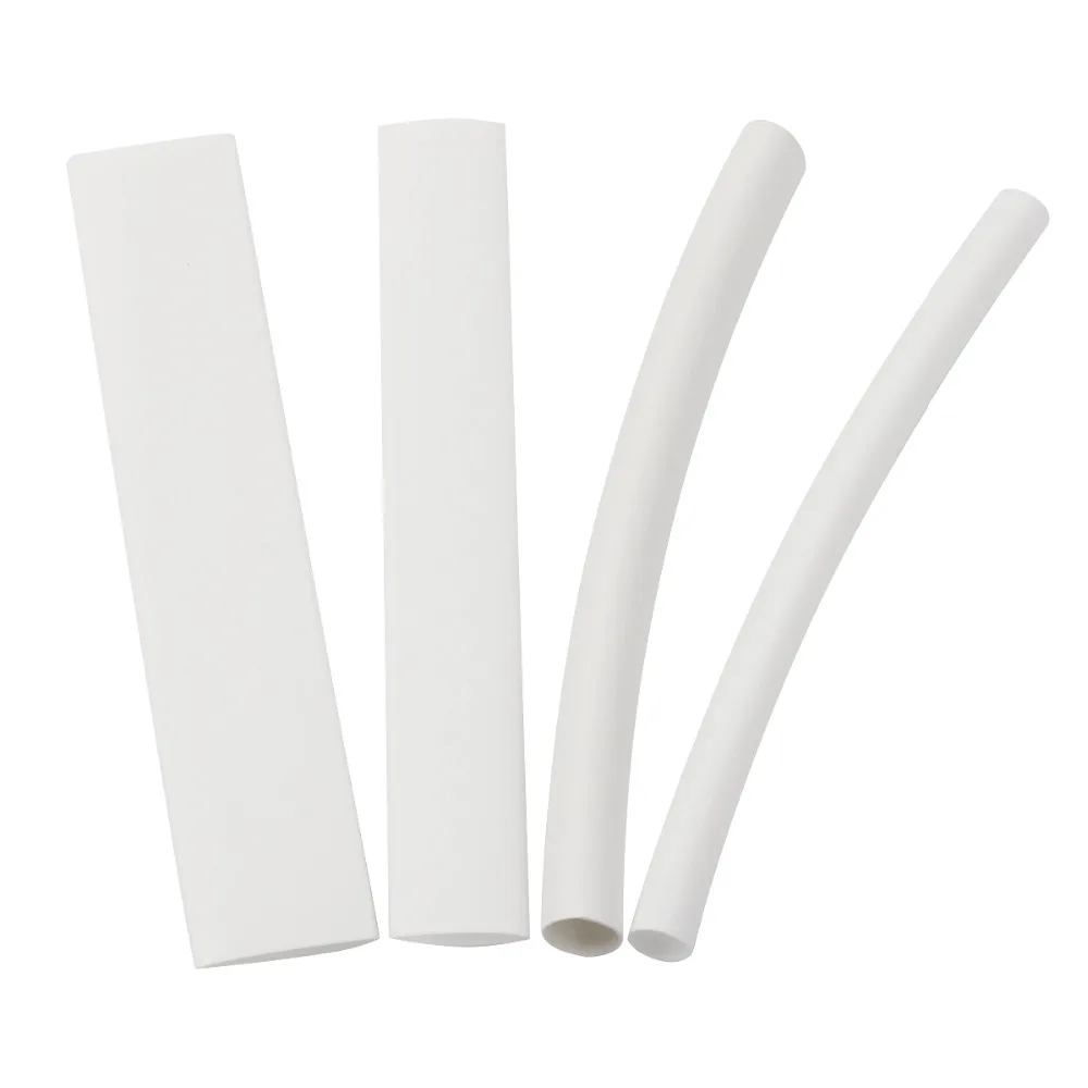 20Pcs White 3/4:1 Polyolefin Heat Shrink Tube Insulation Shrinkable Tubes Wrap Wire For Phone Data Line Heat Shrink Tubing