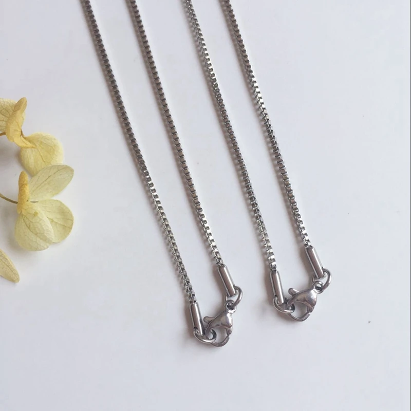 1MM/W 18inch 10Pcs/Pack Stainless Steel Necklaces Chains Jewelry Findings & Accessories