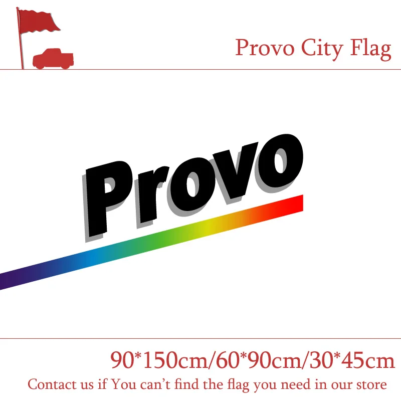 1985-2015 Provo City Flag 3x5ft 90*150cm 60*90cm Flag 40*60cm Car Flag For Campaign Vote Event Office